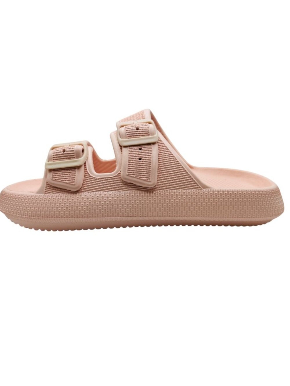 Freestyle Womens Pink Double-Strap Slide Sandals Lightweight Slip-On Size 40-41